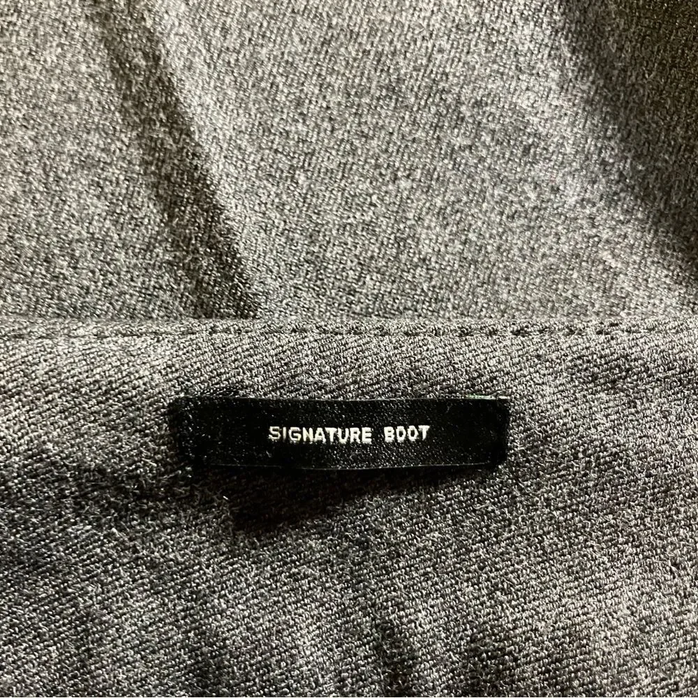 Talbots signature boot dress pants, charcoal gray, size 12, excellent condition - Picture 3 of 3